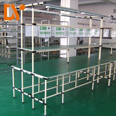 Double Side Assembly Line Pipe Work Table For Workshop Conveyer
