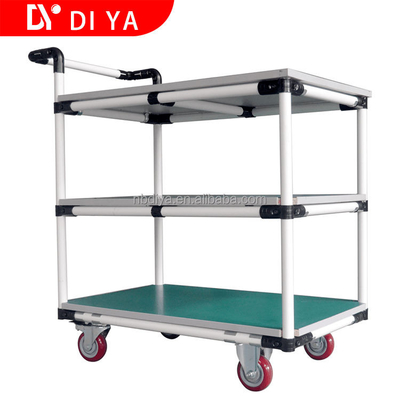 Logistic And Workshop Hand Push Cart For Industrial Easy Pull And Assemble