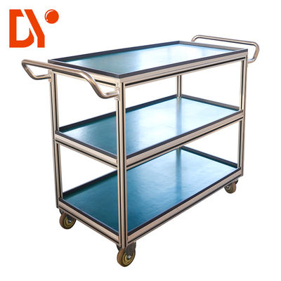 Customized Tote Cart Cold Pressing / Rolling Aluminium Profile Easy Assemble