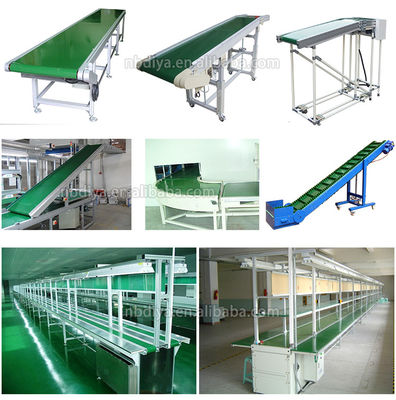 Warehouse Automatic Flexible Assembly Lines Adjusted Length With Conveyor Belt