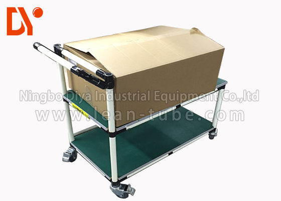 Recycling Tote Cart Turnover Trolley Cold Welded Glossy Surface For Workshop