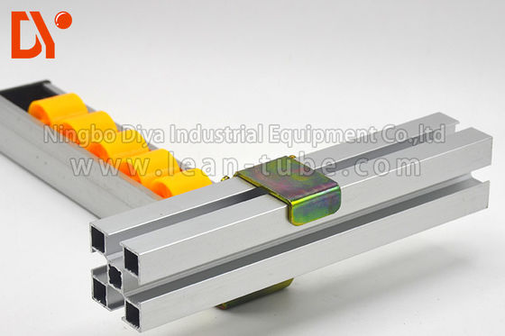 Assemble Line Roller Track Hardware Connector Metal / PU Material Customers Size