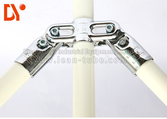 Pipe Rack Lean Tube Connector Metal Material 2.0mm Thickness For Trolley
