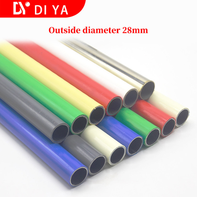 Lean Pipe PE / ABS Coated Metal Tube For Pipe Joint System Rack System Workbench Assemble Hand Trolley Assemble Using