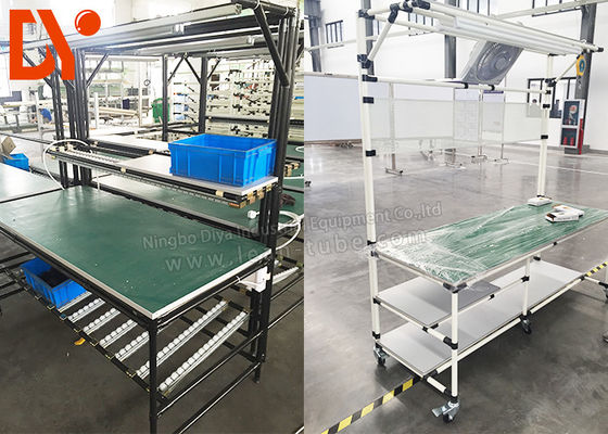 Workshop Lean Pipe ESD Work Table Clean Surface Wear Resistance Eco - Friendly