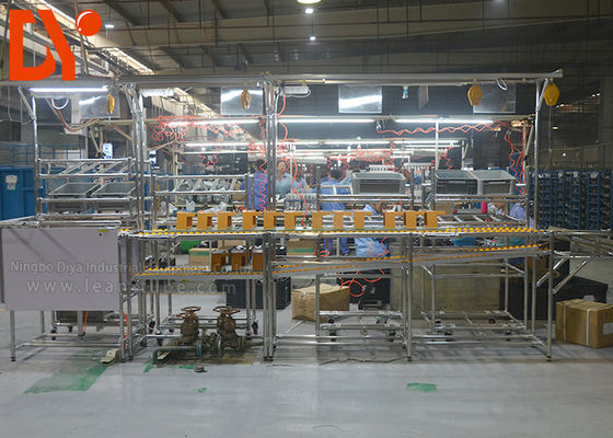 Electric Power Automated Assembly Line , Flexible Production Line For Workshop