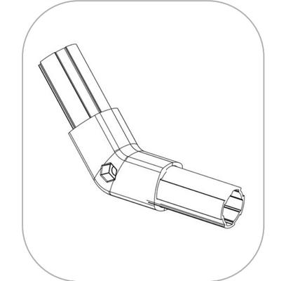 High Quality Aluminium  Joint Connector for 28mm lean pipe