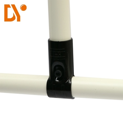 HJ-1 Black Electroplating Silver Chrome Plating Lean Pipe Joint Connector Fitting