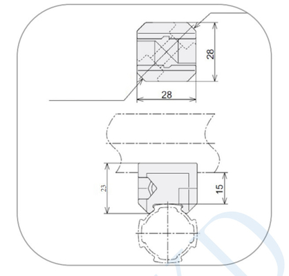 DYJ28-A06 Industrial Aluminum Lean Tube Connector Aluminum Alloy Pipe Lean Manufacturing Line with Efficient Joint