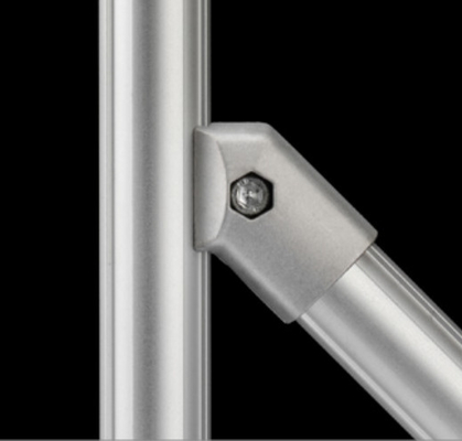 DYJ28-A09 Lean Tube Connector 45°Joints Outer Type Aluminum Tube Aluminum Alloy Fixed Connector