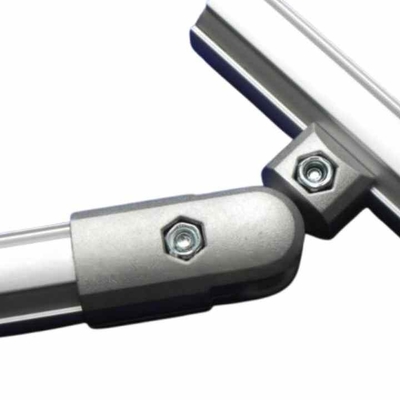 Third Generation Aluminum Lean Pipe Assembly Line Accessories Warehouse 180 Degree Joint Outer Type