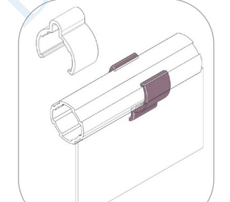 Hardness Wire Harness Abs Material Wire Retainer For Aluminum Lean Pipe