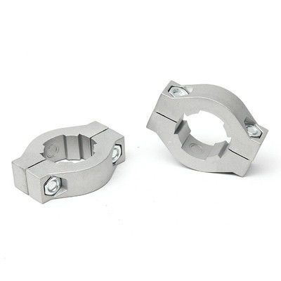 DYE28-03 6005 T6 Aluminum Tube Fittings Lean Pipe Slider Horizontal Located Ring Slider Fixed Positioner
