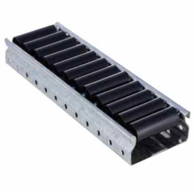 Warehouse Sliding Shelf Rack Flow Rail Plastic Wheels Roller Track Fluent strip Load Capacity 50kg