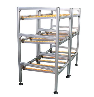 Warehouse Sliding Shelf Rack Flow Rail Plastic Wheels Roller Track Fluent strip Load Capacity 50kg