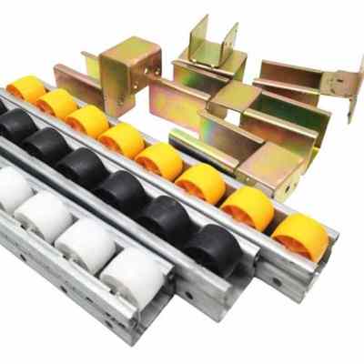 2040C Fluent Bar Connector Fixed Lean Pipe Gravity Fluent strip Joint Aluminum Alloy Roller Track Joint
