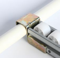 2040C Fluent Bar Connector Fixed Lean Pipe Gravity Fluent strip Joint Aluminum Alloy Roller Track Joint