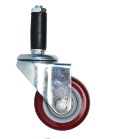 4 Inch Expansion Insert Casters 100MM Caster Trolley Cart Wheel Swivel Industrial Castor