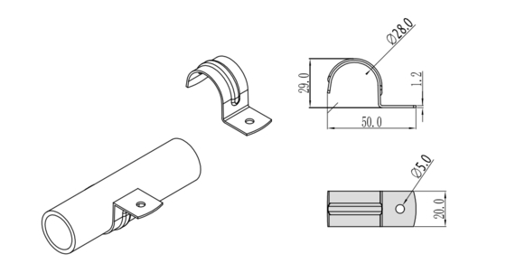 DY-14 Single Side Pipe Fixed