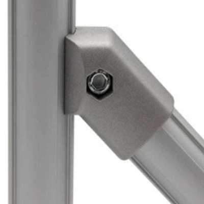 DYJ43-A09 Multi Joint Outer Type 43mm Lean Tube Fittings 45 Degree Aluminum Lean Pipe Corner Joint