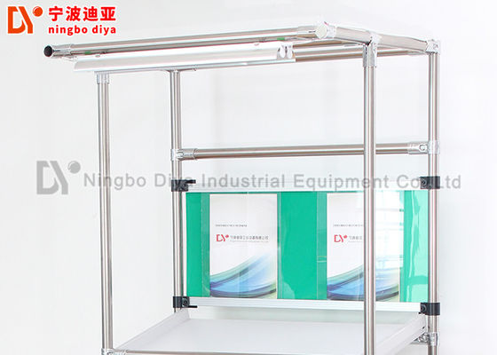 Industrial Workshop Automated Production Line  Work Table 28mm stainless steel Lean Tube Workbench for factory