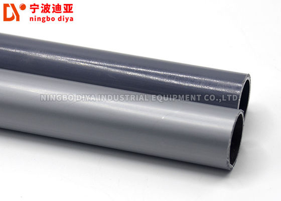Silver Grey Workshop Plastic Coated Pipe Steel Q195 Material For Assembly Products