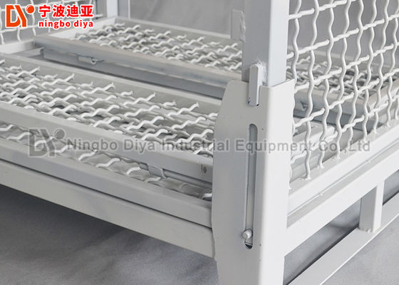 High Durable Metal Pallet Box Storage Container , Galvanized Plastic Pallet Cages