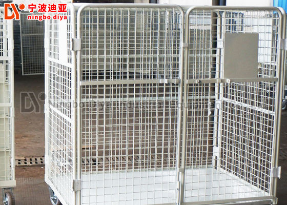 Stacking 4.8-10mm Wire Mesh Box Custom Collapsible Metal Pallet Cage