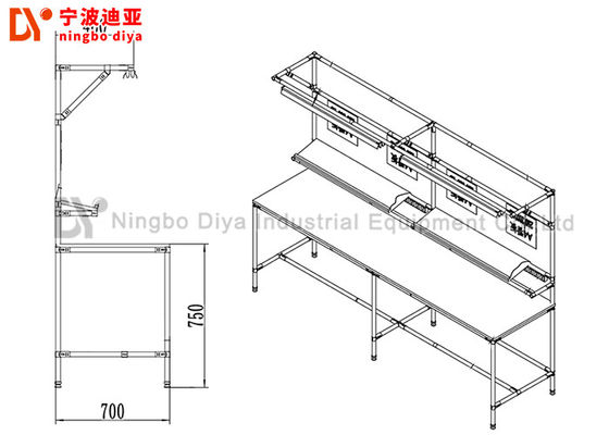 Connected Flexible Assembly Lines Double Side Cold Welded Custom Size