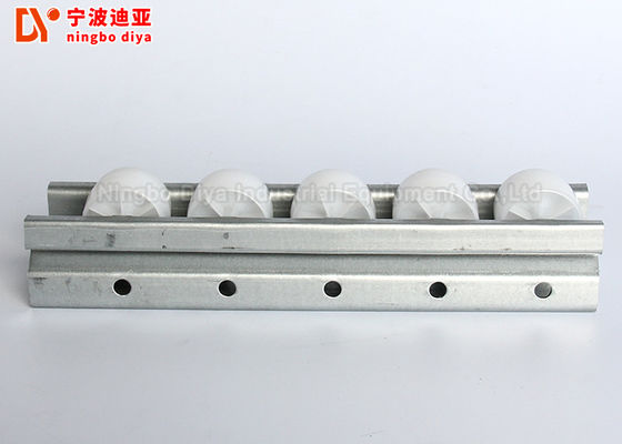 Plastic Wheel Roller Aluminum Alloy Roller Track For Sliding Shelf System Connection With Fluent strip