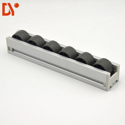Industrial Black PP Plastic Wheel Fluent strip Pallet Roller Track Part Flow Rail Pallet Roller Track