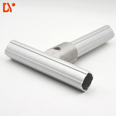 Sand Blasting Lean Aluminum Pipe Connector For Assembly Pipe Rack System