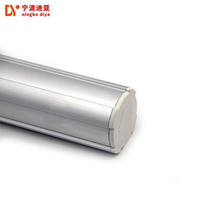 White Aluminum Alloy Tube With Plastic Threaded Plug Insert Outer Diameter 43 Mm