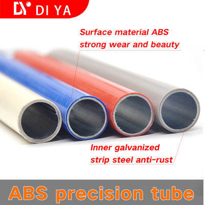 Q195 Galvanized Steel ABS Coated Lean Pipe Colorful For Pipe System