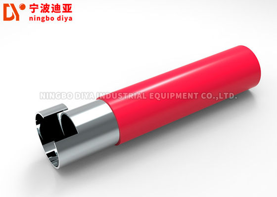 Colorful Lean Tube PE Coated Pipe 0.8 - 2.0mm Thinckness Connected With Joints