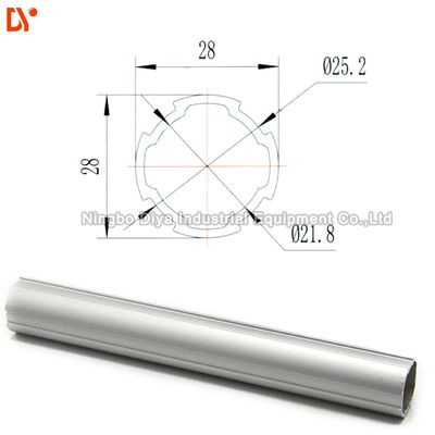 Anodizing Aluminium Profile Lean Tube 4000mm Length 1.7mm Thickness