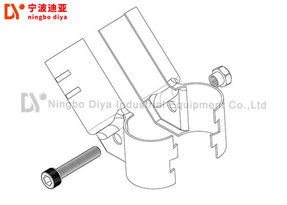 Lean Steel Tube Connectors / Steel Pipe Joints Fasten Style 2.5mm Thickness