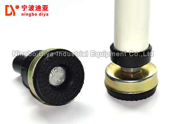 20 - 95 Shore A Hardness Anti Skid Rubber Feet Black Color Adjustable For Pipe