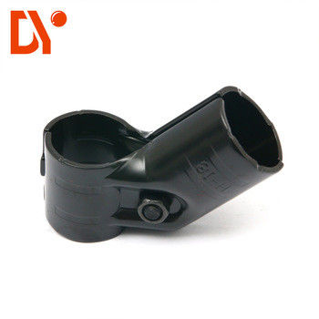 Black Color Pipe Joint System / Steel Tube Connectors For 28mm Pipe CE