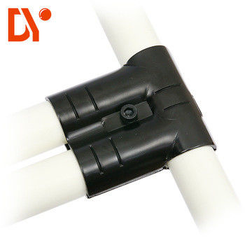 Anti Rust Black Lean Tube Connector Glossy Surface For Lean Production Line