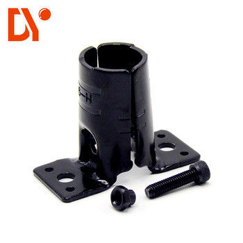 Fasten Style Lean Tube Connector Iron And Metal Material Black Color CE