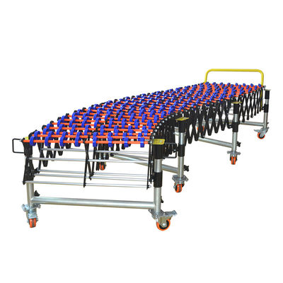 Flexible Expandable Plastic Skate Wheel Conveyor For Industrial Warehouse