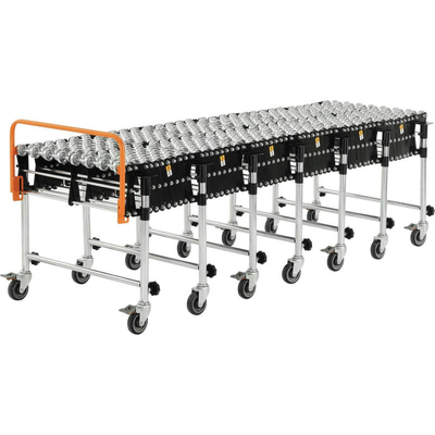 Container Unloading 100t/H Roller Conveyor System , Motorized Flexible Conveyor