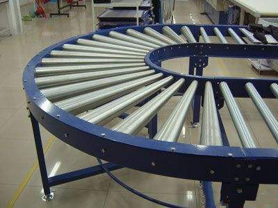 90 And 180 Degree Gravity Skate Wheel Conveyor Flexible