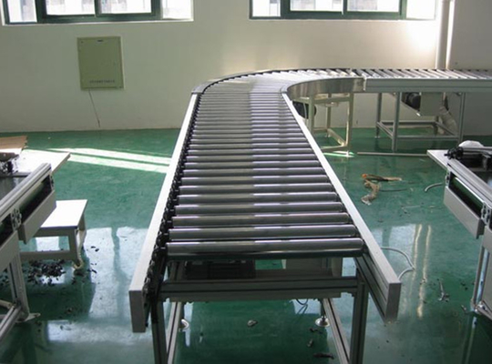 Chain Driven Roller Conveyor System Motorized Table Pallet Line