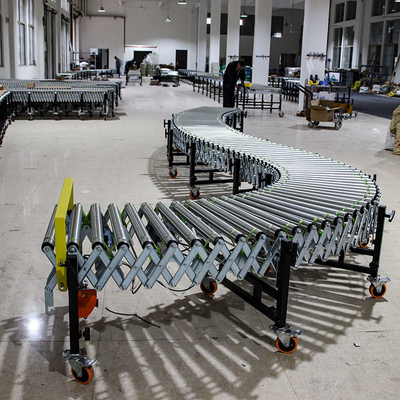 Material Abs Roller Conveyor System Stretch 1/3 Light Belt Nylon Casters