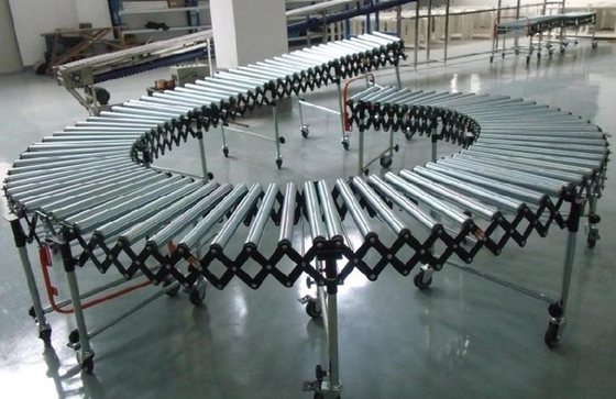 Material Abs Roller Conveyor System Stretch 1/3 Light Belt Nylon Casters