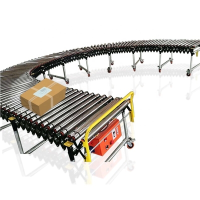 Motor Powered Roller Conveyor System Ribbed Drum Motorized Production Line