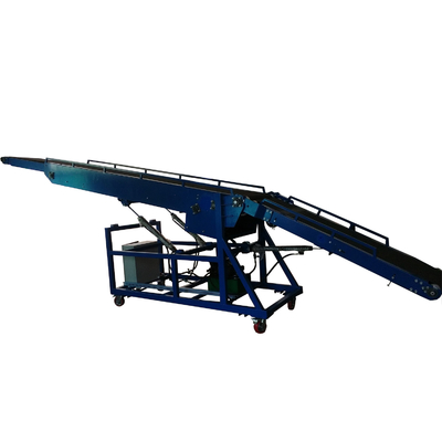Small Fruit And Vegetable Inclined Cleated Belt Conveyor Telescopic