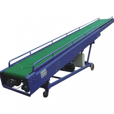 Small Fruit And Vegetable Inclined Cleated Belt Conveyor Telescopic